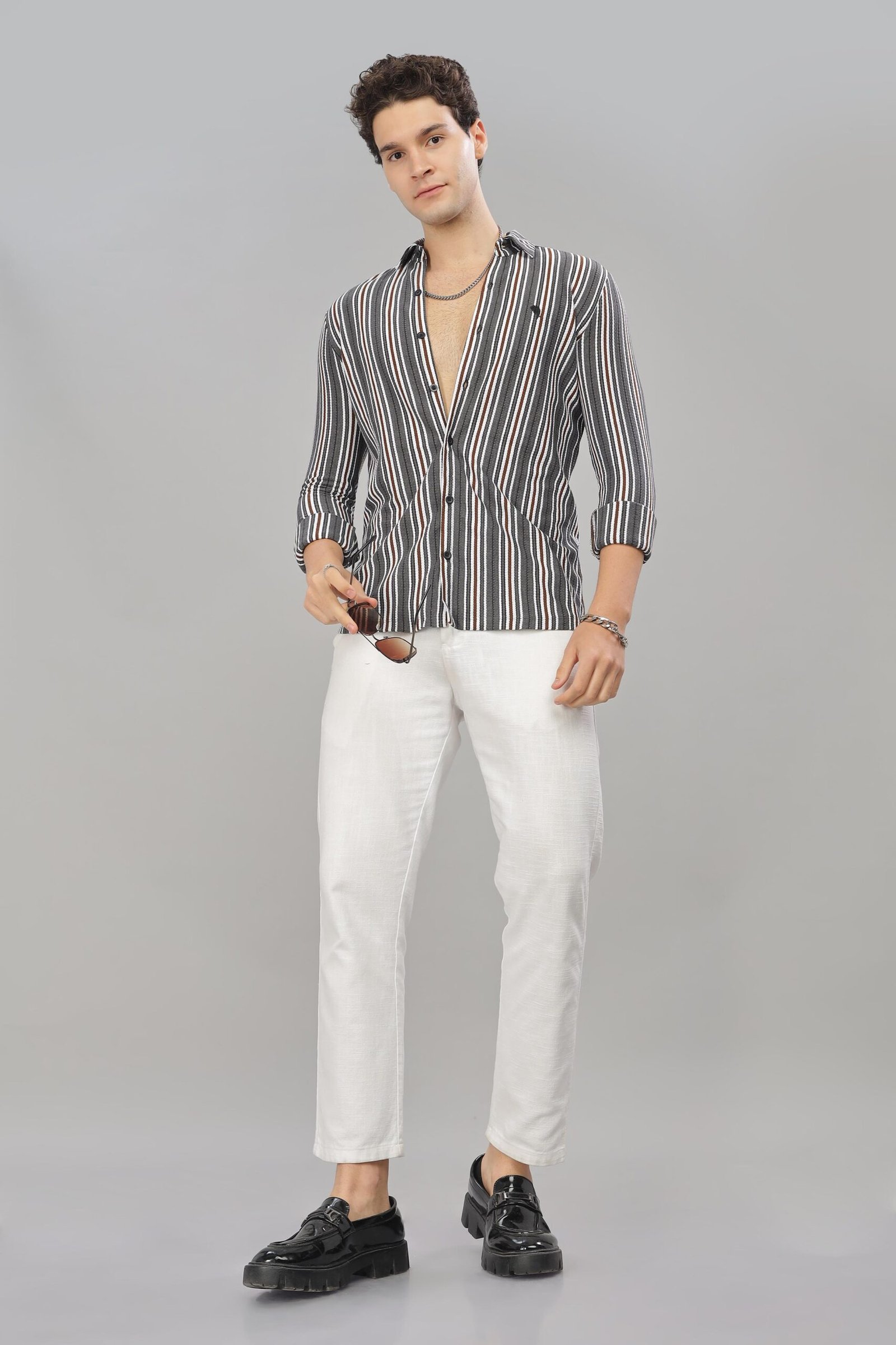 PR3 Shirts 004 – Popcorn Stripes || Full Sleeve Shirt