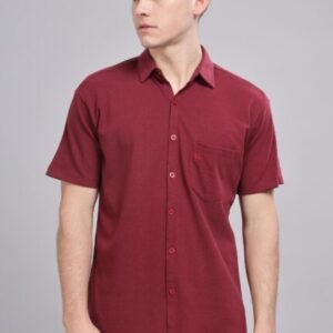 PR3 Shirts 003 –  Maroon || Half Sleeve Shirt