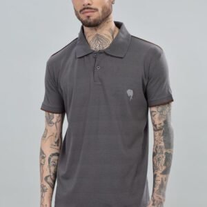 PR38 || Steel Grey|| 100% Cotton Polo T-Shirt