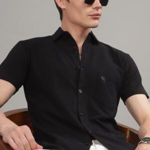 PR3 Shirts 002 – Black || Half Sleeve Shirt