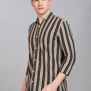 PR3 Shirts 006 – Brown Stripes || Full Sleeve Shirt
