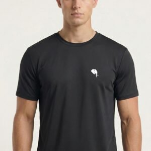 RHSO2A||BLACK|| Round Neck Half Sleeve